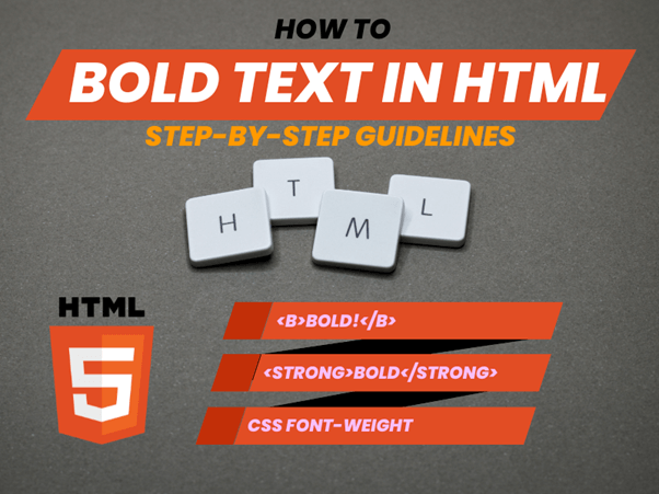 How to bold text in html