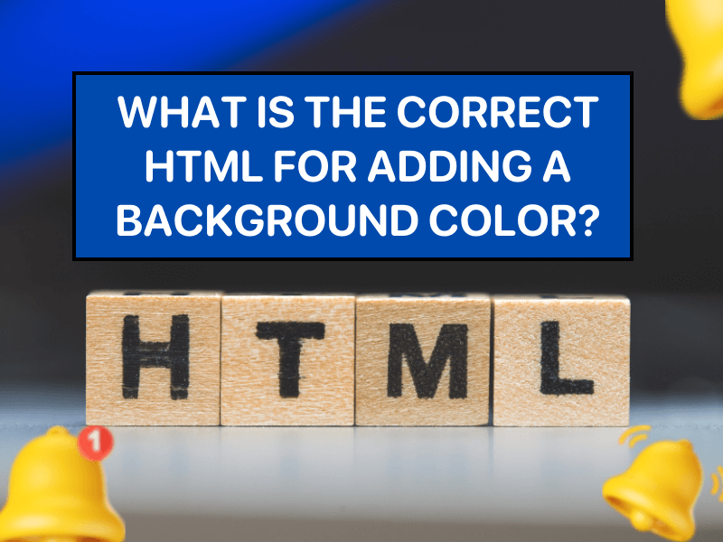 Add background color in html